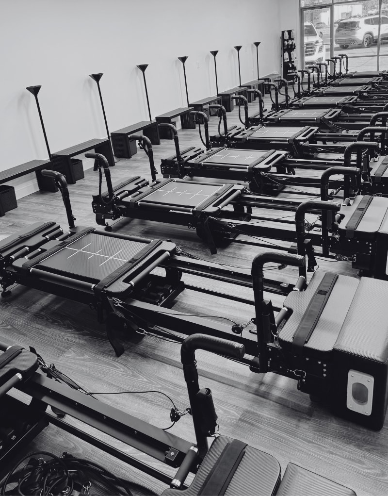 10X Pilates studio Sculptformer reformers